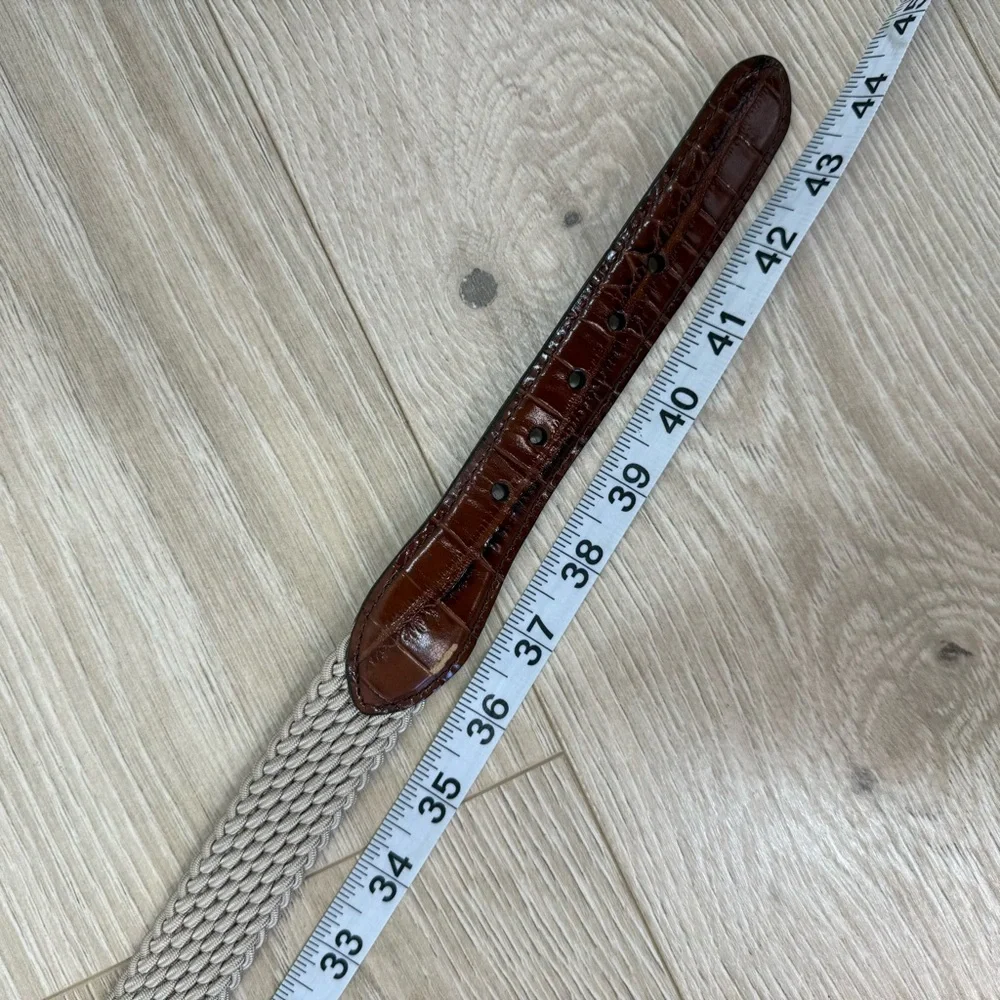 Brighton Elastic Cord With Croco Leather Belt
